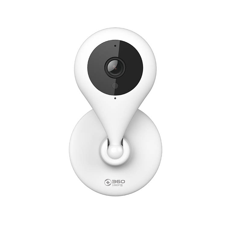 360智能摄像机1080P版 D606 小水滴 高清夜视 WIFI摄像头 双向通话 远程监控 哑白