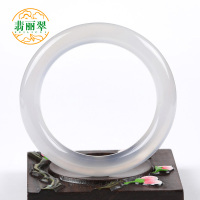 翡丽翠正品时尚精美水润玉髓圆条手镯