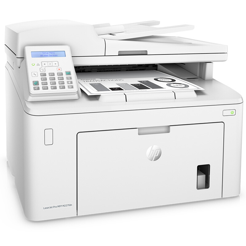 惠普HP LASERJET PRO MFP M227FDN 黑白激光一体机高清大图