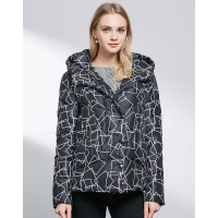 AIMISS/爱美斯秋冬欧洲站时尚修身显瘦连帽气质羽绒服女短款外套A165035