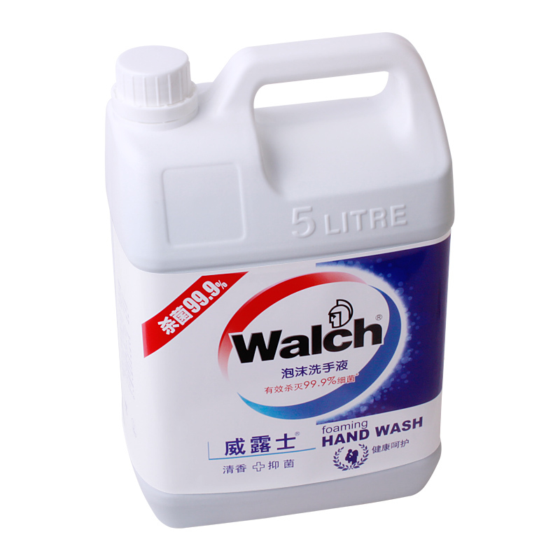 威露士(WALCH) 健康呵护 替换补充装 洗手液5L(瓶)