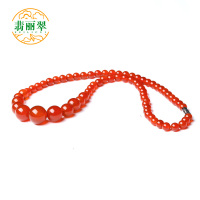 特惠 翡丽翠正品天然红玛瑙塔链颗颗红润精选6-14mm