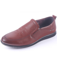 老爷车男鞋正品2017春季新款商务真皮软底软面套脚休闲皮鞋73103