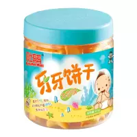 贝比玛玛罐装牙牙饼干非宝宝婴儿辅食儿童磨牙棒零食牛奶味85g
