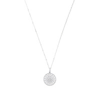 VIVA 比瓦 Brujula 波多菲诺女王航海指南针镀金镶钻吊坠 银色+蓝色 赠送纯银配链FD1300332000