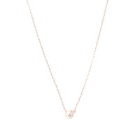 VIVA 比瓦 芭莎浅吟系列LoveLove玫瑰金色镀金镶钻 项链 玫瑰金色FE1300063000