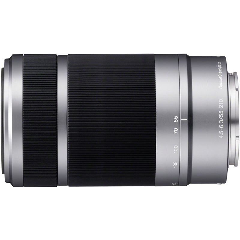 索尼(SONY) 微单相机镜头 E 55-210mm f/4.5-6.3 OSS 远摄大变焦镜头 银色 SEL55210