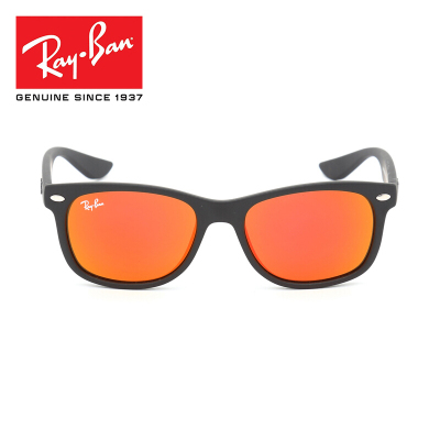 雷朋 Rayban 儿童太阳镜 防紫外线男女宝宝轻便树脂墨镜 0RJ9052S 黑框红膜100S6Q