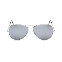Ray-Ban 雷朋 时尚中性款飞行员系列银色镜框银色镜面镀膜镜片眼镜 RB 3025 003/40 62mm太阳镜