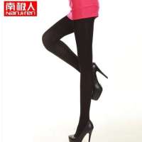 南极人 防勾丝加档80D天鹅绒糖果连裤袜彩色连裤袜 黑色