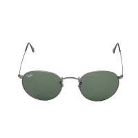 RayBan雷朋太阳镜意大利进口 男女时尚眼镜金色镜框绿色镜片圆形墨镜 RB3447 029 50mm