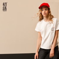 初语新款迪士尼海底总动员系列圆领短袖T恤女宽松纯棉休闲上衣