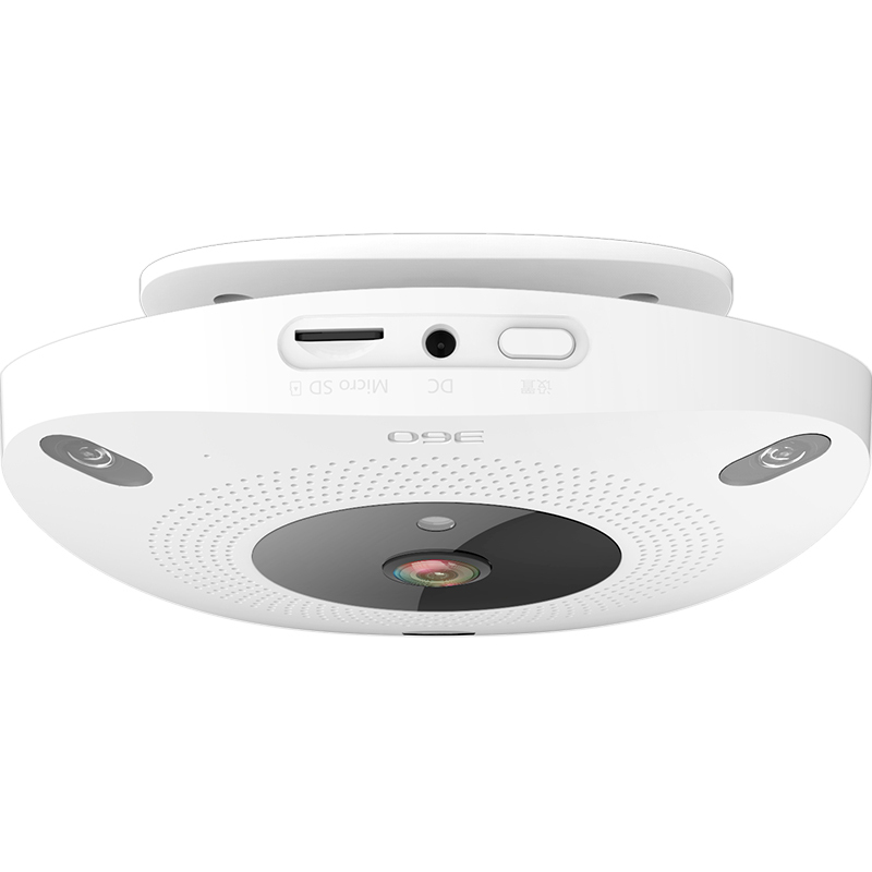 360智能摄像机看店宝 D688 高清红外夜视 wifi网络摄像机 全景远程监控 智能报警 哑白