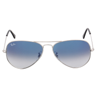 Ray-Ban 雷朋 飞行员系列 中性款银色镜框蓝色渐变镜片眼镜太阳镜 RB 3025 003/3F 58mm
