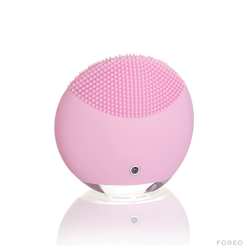 斐珞尔(FOREO) 美容器 LUNA mini 露娜 硅胶电动充电式 声波震动 深层清洁毛孔美容 洁面仪粉红色
