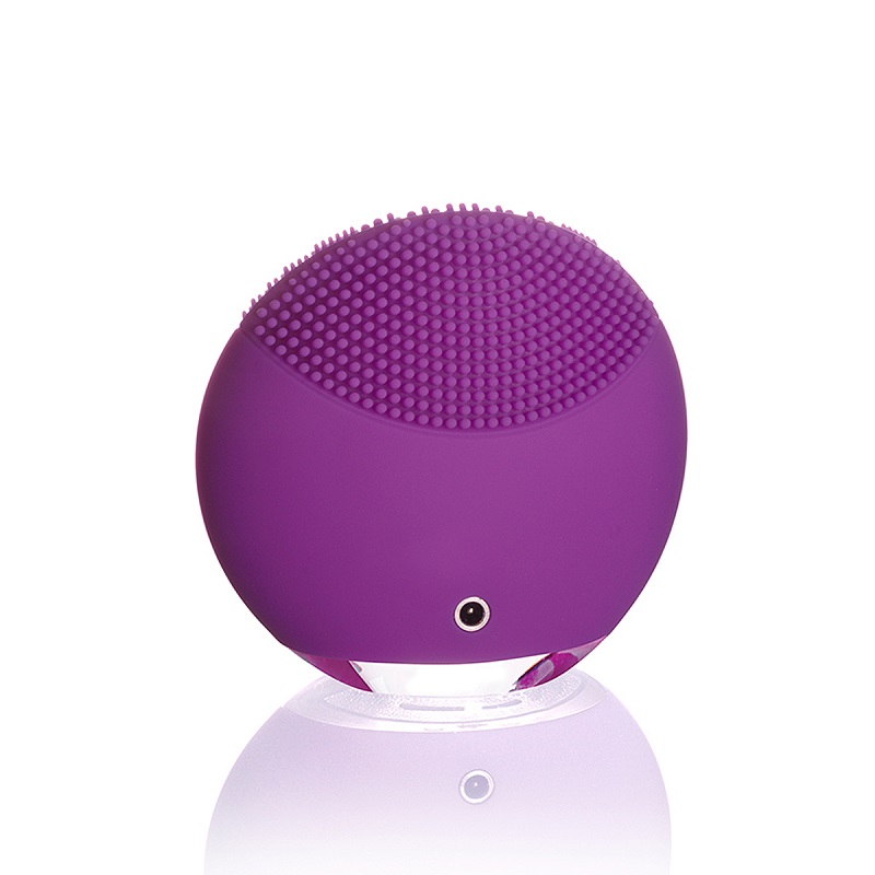 斐珞尔(FOREO) 美容器 LUNA mini 露娜 硅胶电动充电式 声波震动深层清洁毛孔美容 洁面仪海棠紫