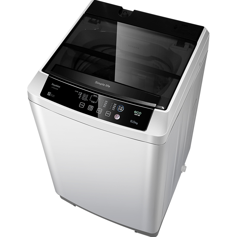 荣事达(royalstar) wt810s0r (亮灰色) 8公斤 大容量 波轮洗衣机 智能