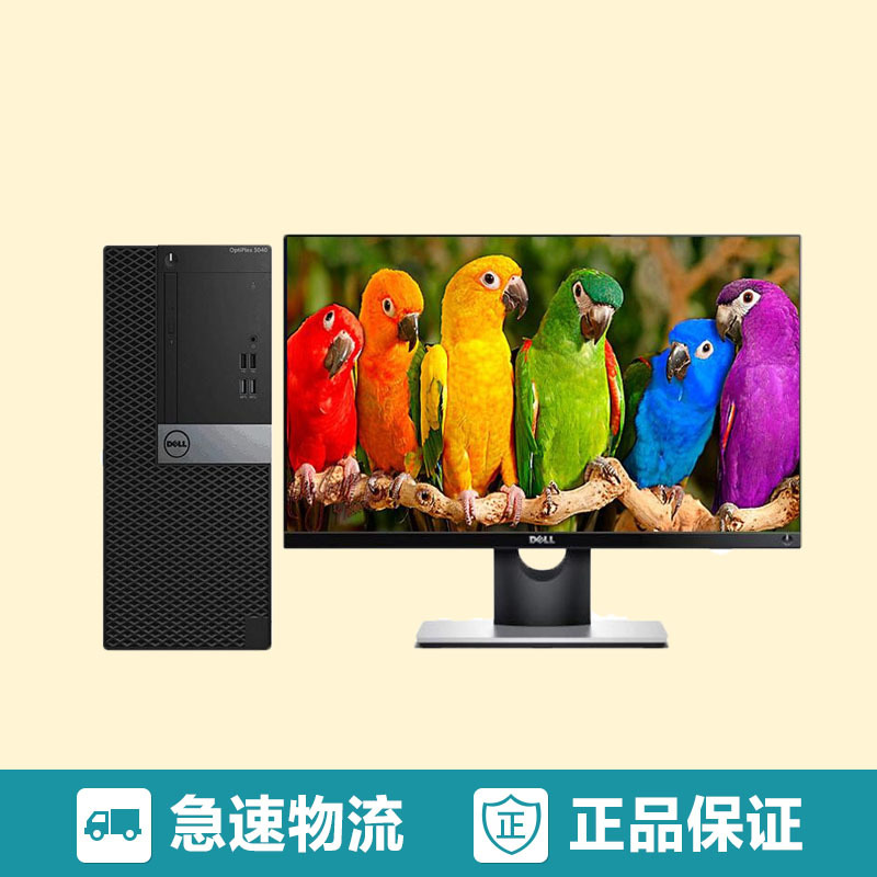 戴尔(DELL)3046台式电脑 (G4400 4G 500G 集显 DVDRW WIN7Pro 19.5寸 三年
