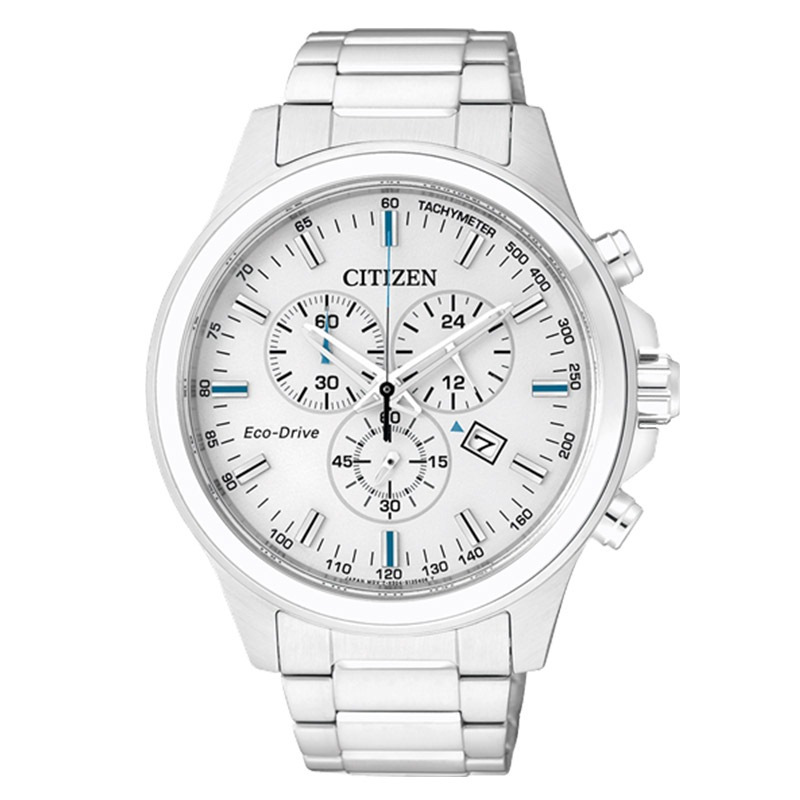 西铁城(CITIZEN)手表 光动能不锈钢表带男士手表AT2310-57A