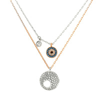 施华洛世奇(Swarovski) 礼物恶魔之眼锁骨项链新款