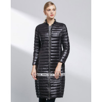 AIMISS/爱美斯秋冬装欧洲站时尚修身白鸭绒轻薄羽绒羽绒服女长款A165030