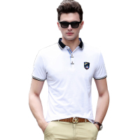 恒源祥中年商务休闲棉短袖T恤07TY0203