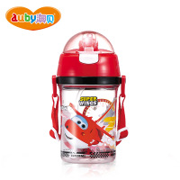 澳贝(AUBY)乐迪畅饮娃娃壶 Tritan材质婴幼儿童宝宝1-3岁便携背带飞侠柔软硅胶吸管水杯水壶用品 466911