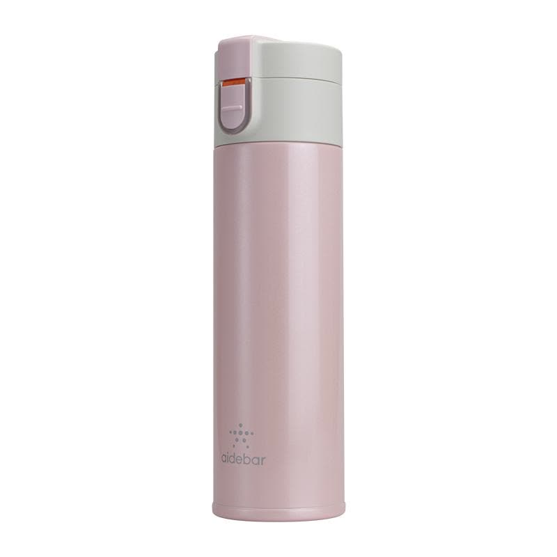 aidebar 爱吧灵犀商务智能保温杯 LED灯光感温 饮水提醒 创意健康水杯 粉色图片