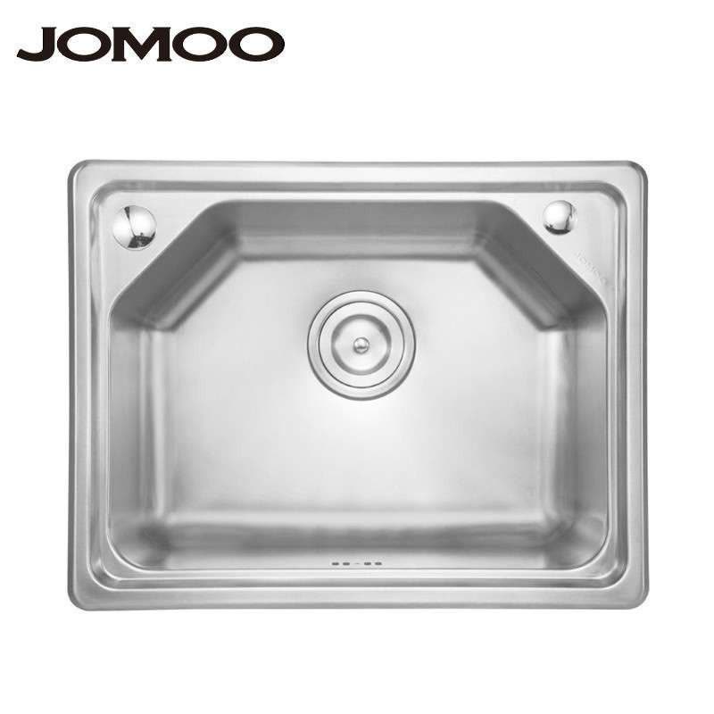 JOMOO九牧 一体成型不锈钢水槽单槽厨房洗菜盆水池图片