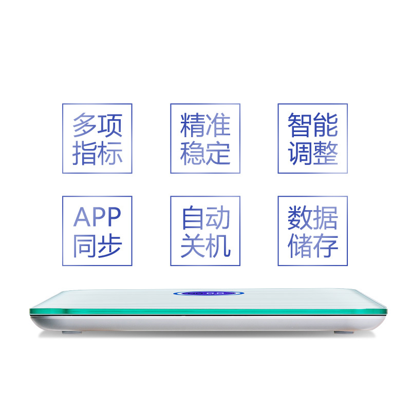海尔(Haier)电子秤TZC06-00 家用人体秤成人电子秤体重秤 健康秤称重仪 白色