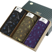 七匹狼 混色七匹狼男士平脚内裤 3条装