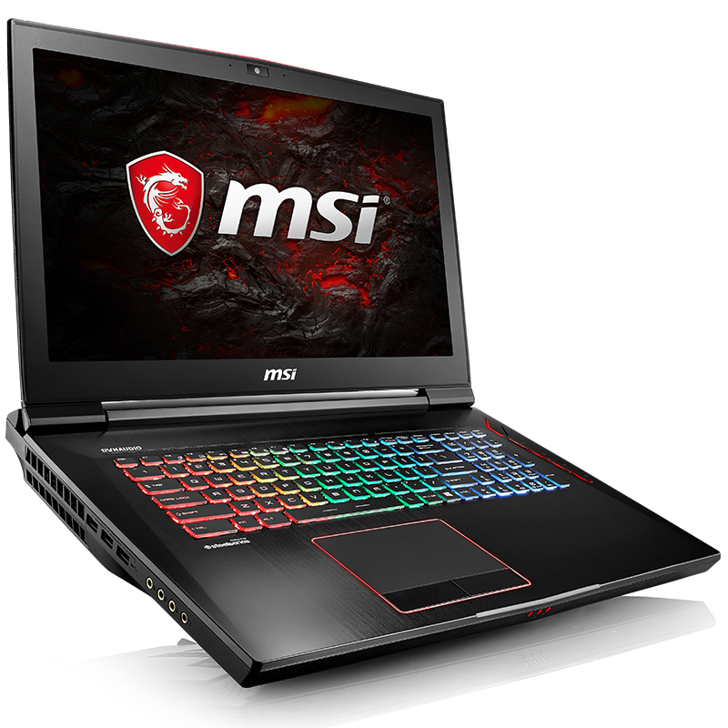 微星(MSI)GT73VR-818 17.3英寸120Hz 5ms电竞屏游戏本笔记本电脑(i7-7700HQ 16GB 128GB+1TB GTX1060 6GB)