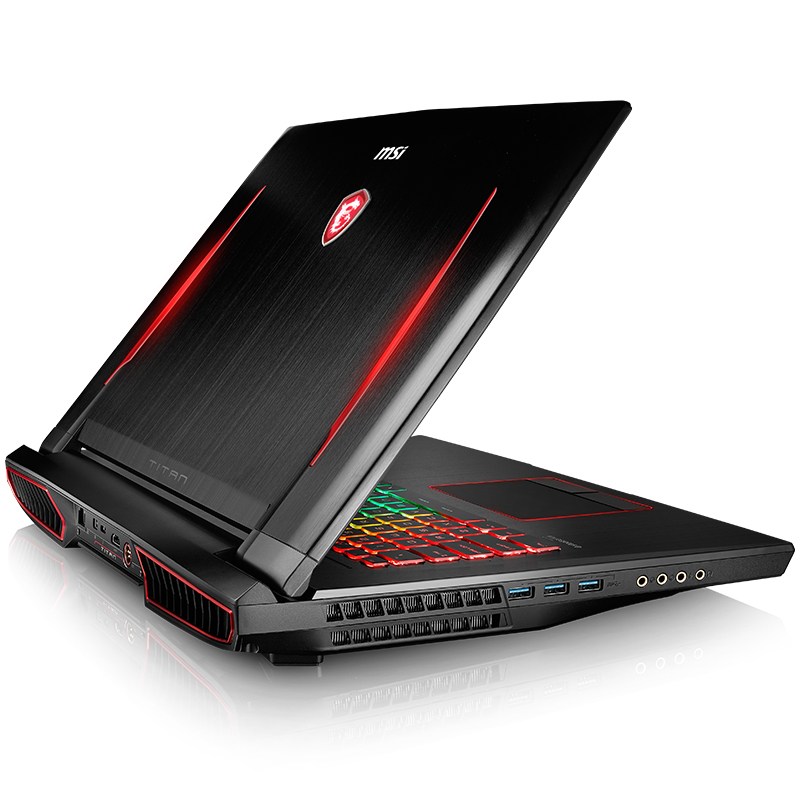 微星(MSI)GT73VR-818 17.3英寸120Hz 5ms电竞屏游戏本笔记本电脑(i7-7700HQ 16GB 128GB+1TB GTX1060 6GB)