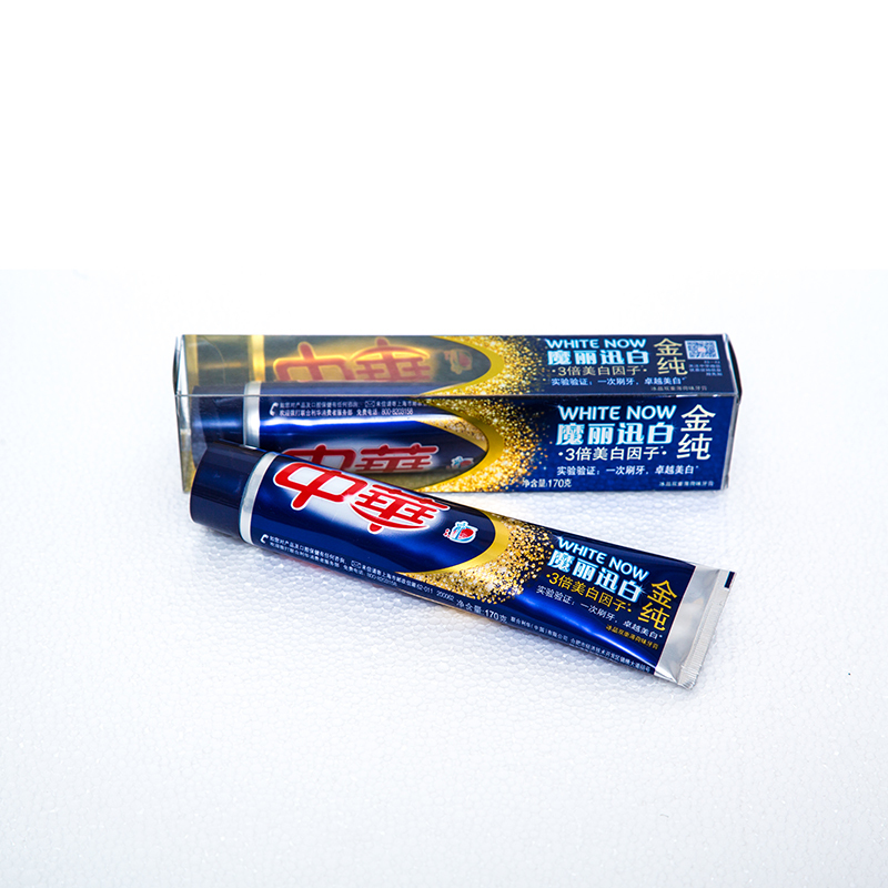 中华金纯魔丽迅白冰晶双重薄荷味170g