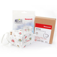 霍尼韦尔(Honeywell) 口罩 KN95 靓呼吸 防尘 耳带式带阀清新玫瑰 男女骑行 D7051V-RS2 (5只