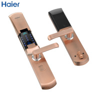 Haier/海尔HL-25PF3 指纹锁家用智能门锁防盗大门锁电子锁密码锁 红古铜