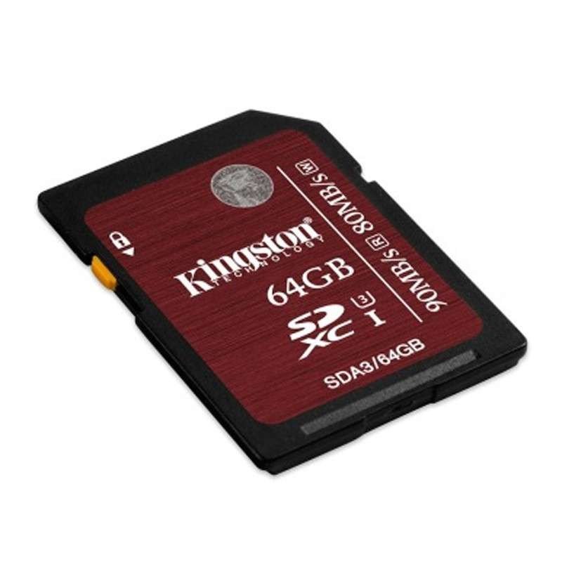 金士顿 64g sdhc/sdxc uhs-i u3 存储卡/中国红