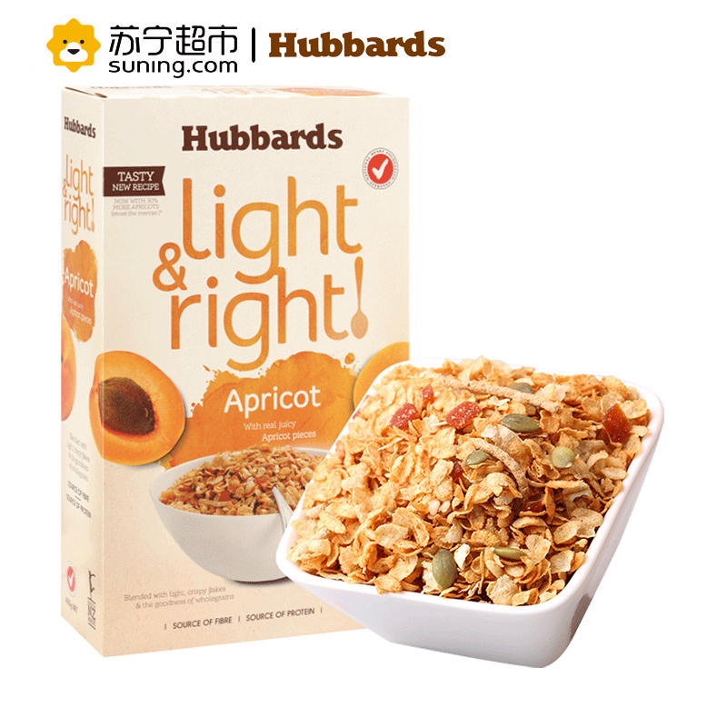 哈贝斯(Hubbards)杏脯即食谷物新西兰进口早餐麦片450g