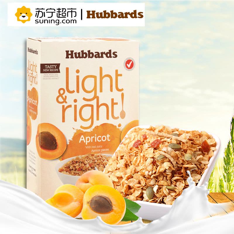 哈贝斯(Hubbards)杏脯即食谷物新西兰进口早餐麦片450g图片