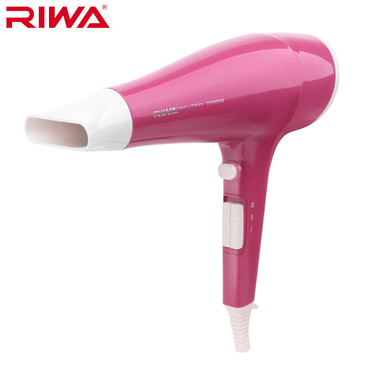 雷瓦(RIWA) 电吹风机 RC-7201 2200W大功率商效速干多档控温家用电吹风 粉红