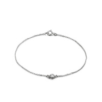 GZUAN古钻 情意绵绵 10分18K金钻石手链S3008B