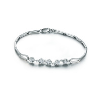 GZUAN古钻 30分18K金钻石手链S3010