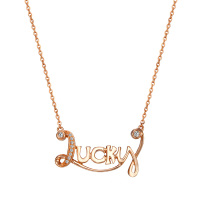 GZUAN古钻 18K金钻石项链套链DZ1282