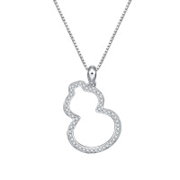 GZUAN古钻 时光里的爱 14分18K金钻石锁骨项链 D3094