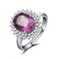 Bright Fashion璀尚BF璀尚 初见 2.5克拉紫晶女戒指C0072