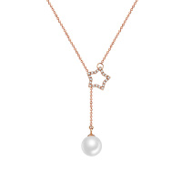 Bright Fashion璀尚 星 18K金淡水珍珠套链 可调节BFZD0008