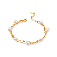Bright Fashion璀尚BF璀尚 蜜缘 18K金淡水珍珠手链BFZS0002