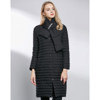 AIMISS/爱美斯2017冬装新款女装修身显瘦中长款轻薄羽绒服女A165069