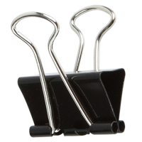 齐心(COMIX)B3607 黑色强力长尾票夹(3# 145页)盒装 12个/盒