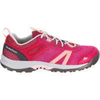 女士- 户外运动舒适透气女士徒步鞋 QUECHUA FORCLAZ 501 FRESH - 粉色